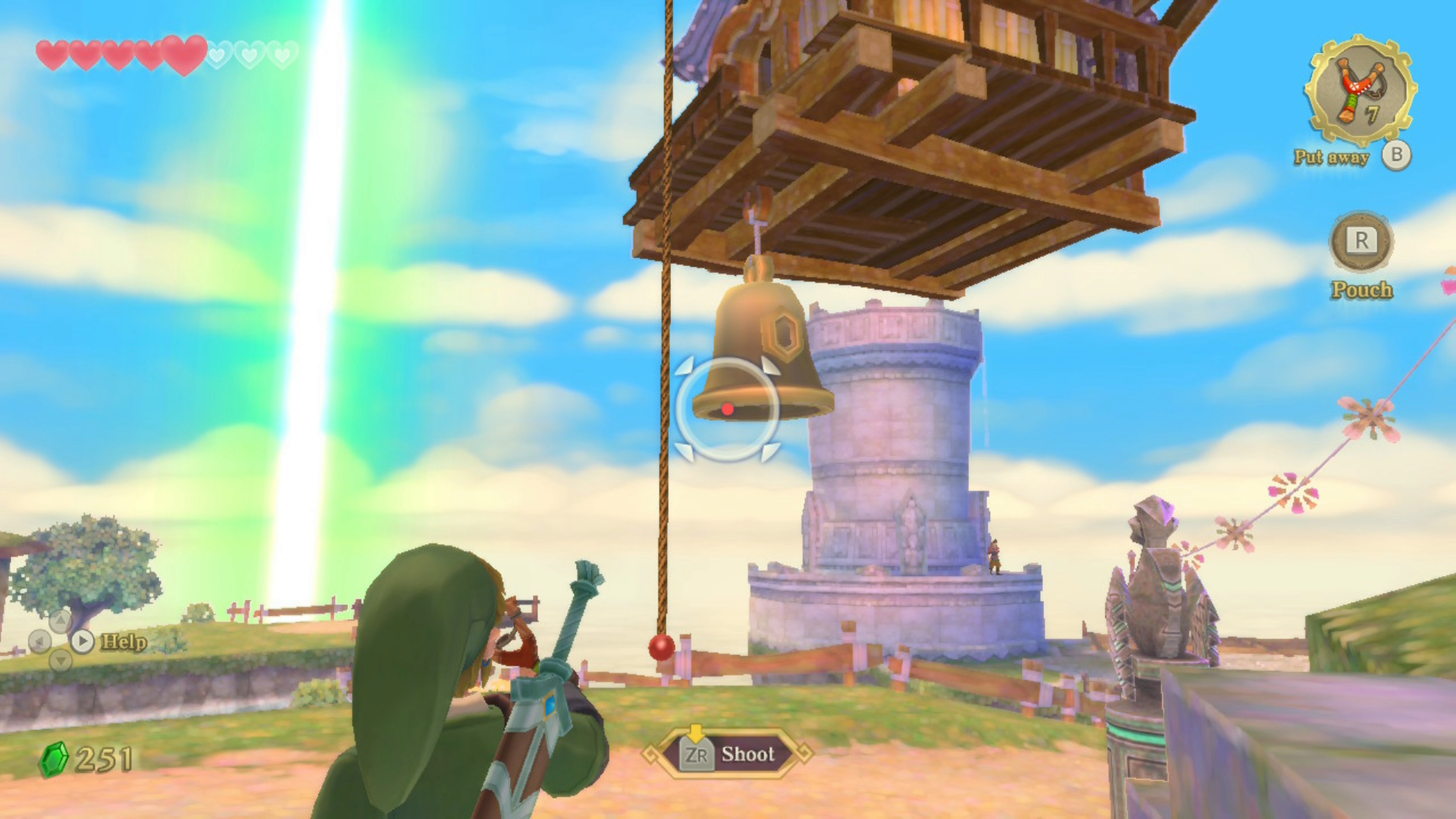 Zelda Skyward Sword how to get to Beedle's flying shop to buy